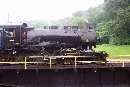 Turntable demonstration as steam engine 610 is turned.