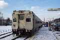 At Port Jervis: Cab car 5115 prepares to lead the way in push mode back to Hoboken as Metro North Train #82; Alan Burden photo