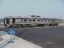RDC idles at station.