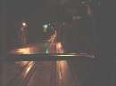 Inside of Whittier tunnel from the front seat of a bus.