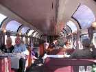 Inside the Pacific Parlour as the afternoon wine tasting has wound down. Sleeping car passengers need not worry if the Superliner Lounge is full up--they have their own lounge, albeit with slightly smaller windows.
