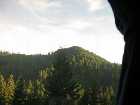 The scenery of the Coast Starlight can compete with The Canadian: Puget Sound, Oregonian forests and mountains like these, and then down south, the Southern California coast.