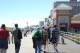 Most participants walked on the Boardwalk in search of pizza for lunch.
