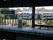 METRA UP-North train stops at Davis Street, as seen from CTA station
