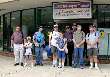 Group shot at northernmost CTA station, Linden Street in Wilmette