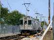 Skokie Swift during brief layover in Skokie as motorman changes ends