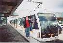 Metro Gold Line car at Pasadena's Sierra Madre Villa station