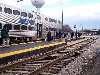 Discharging passengers, Harvard, IL