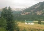 Continental Divide looming above a high meadow