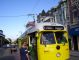 In the Castro District, we missed this "F-Market & Wharves" streetcar in yellow Cincinnati livery due to the rest room break.