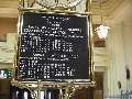 Board in the Vancouver station showing information on Rocky Mountaineer departures