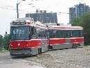 Articulated 501 streetcar at Long Branch Loop