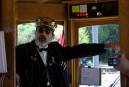 Talkative driver on the Portland Vintage Trolley.