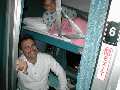 Chris and Dad in sleeper